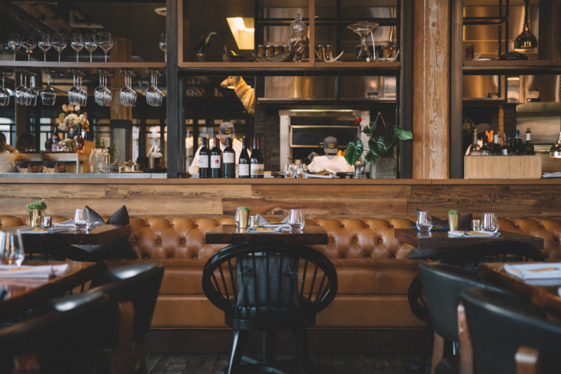 Dining room of Tullibee restaurant at our boutique hotel in Minneapolis, MN