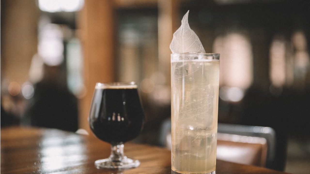 two cocktails at out downtown MPLS hotel